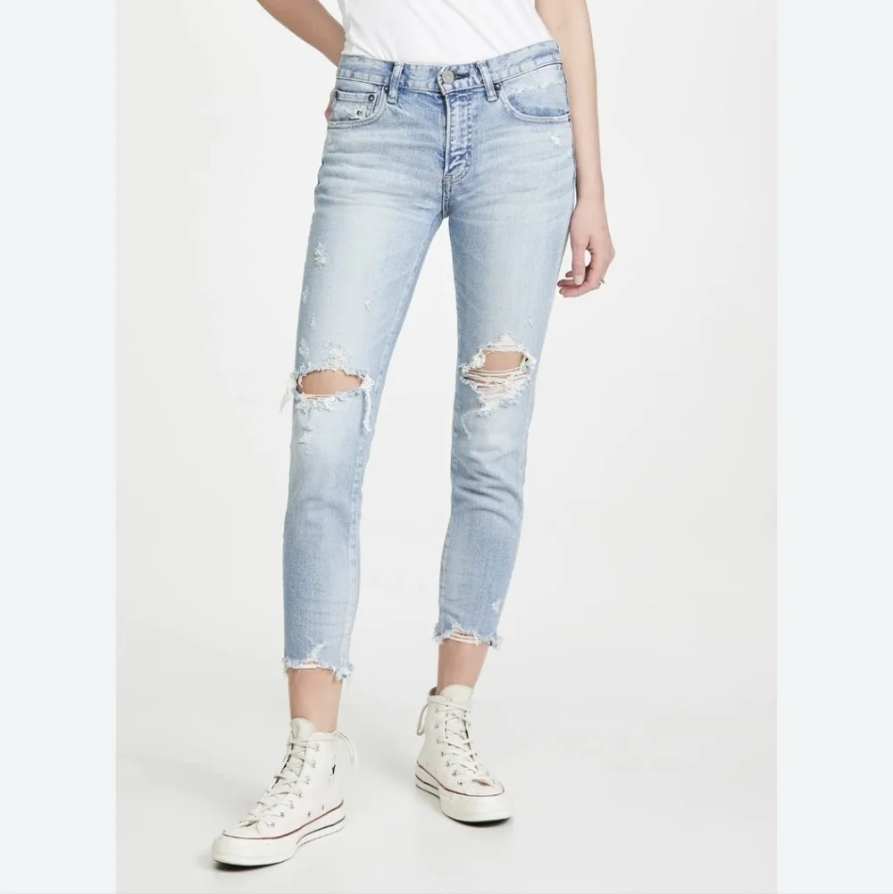 Moussy Vintage Altawoods Skinny Denim Jeans in Light Blue 26